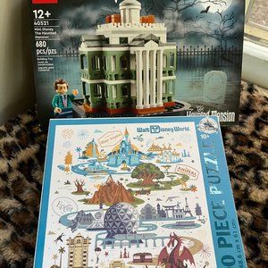 Disney Lego Haunted Mansion + Disney Parks Puzzle 1000 pc